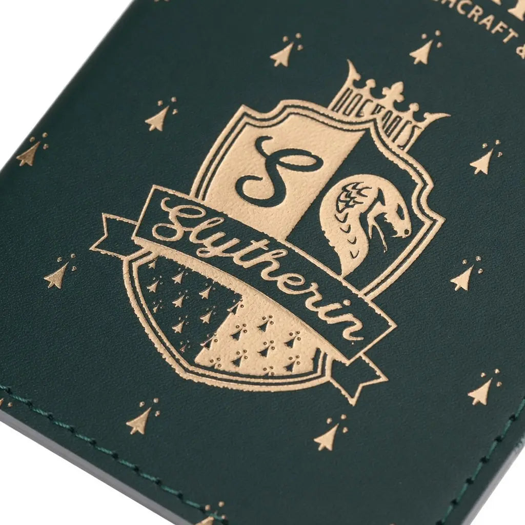 Porte-Passeport et Étiquette Bagage Serpentard - Cuir PU Harry Potter
