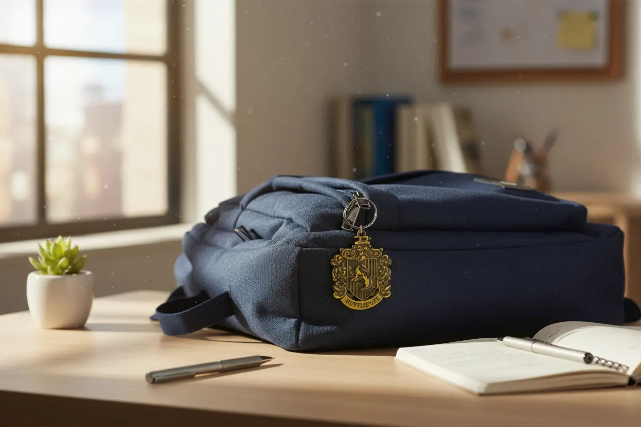 Porte-clés métal Poufsouffle Harry Potter