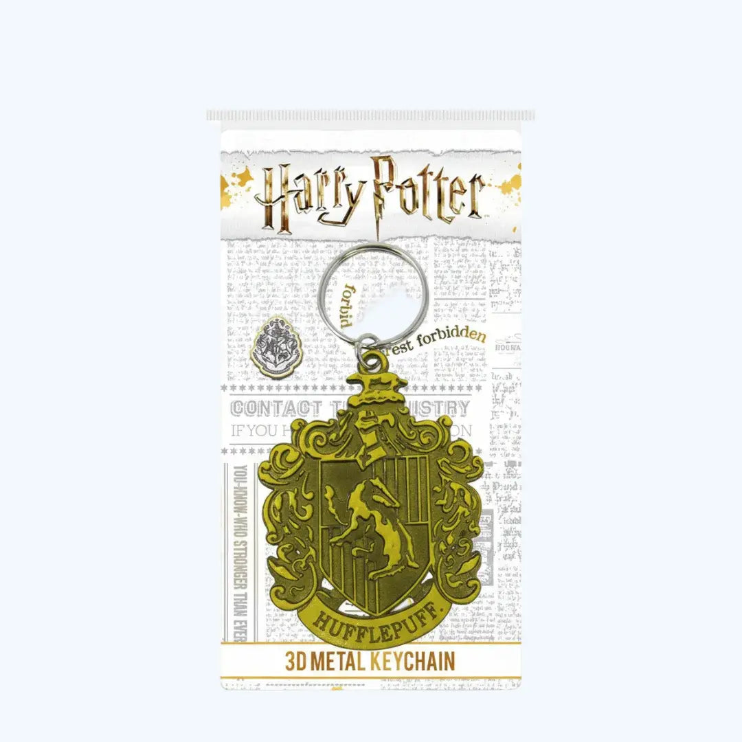 Porte-clés métal Poufsouffle Harry Potter