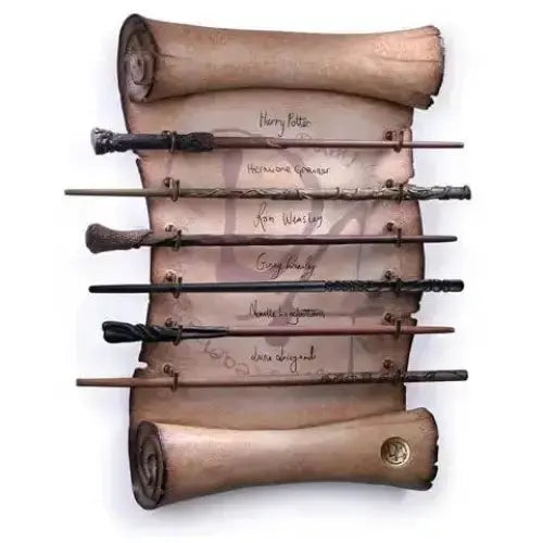 Présentoir de l'Armée de Dumbledore + 6 Baguettes