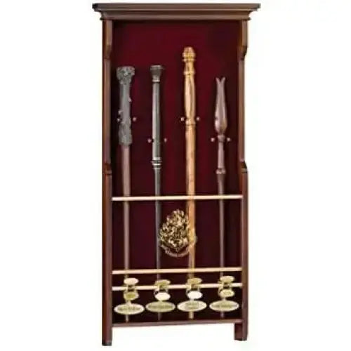Présentoir en Bois pour 4 Baguettes Harry Potter