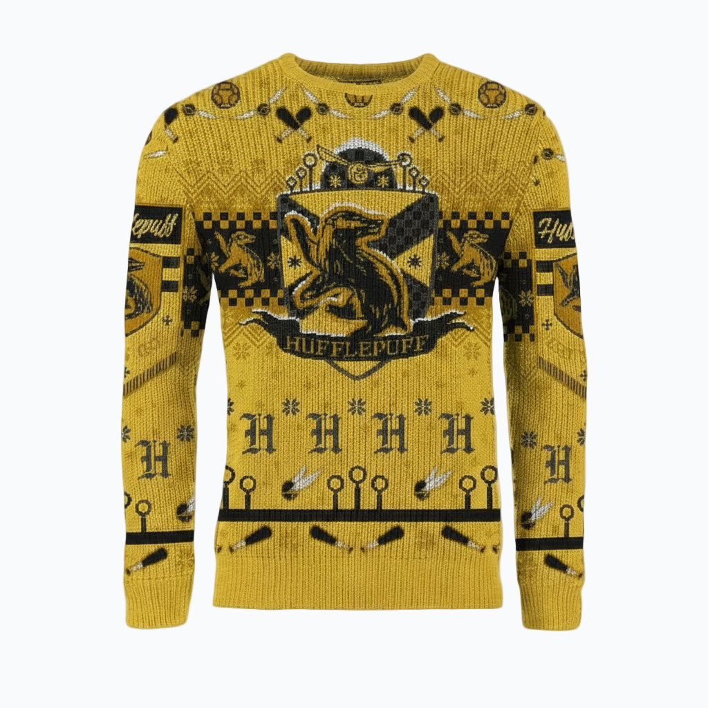 Pull Noël Poufsouffle Quidditch Harry Potter