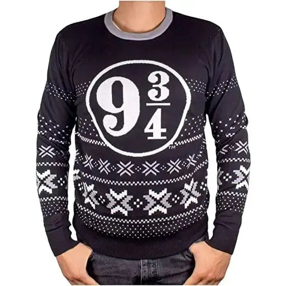 Pull de Noël 9 3/4 Noir