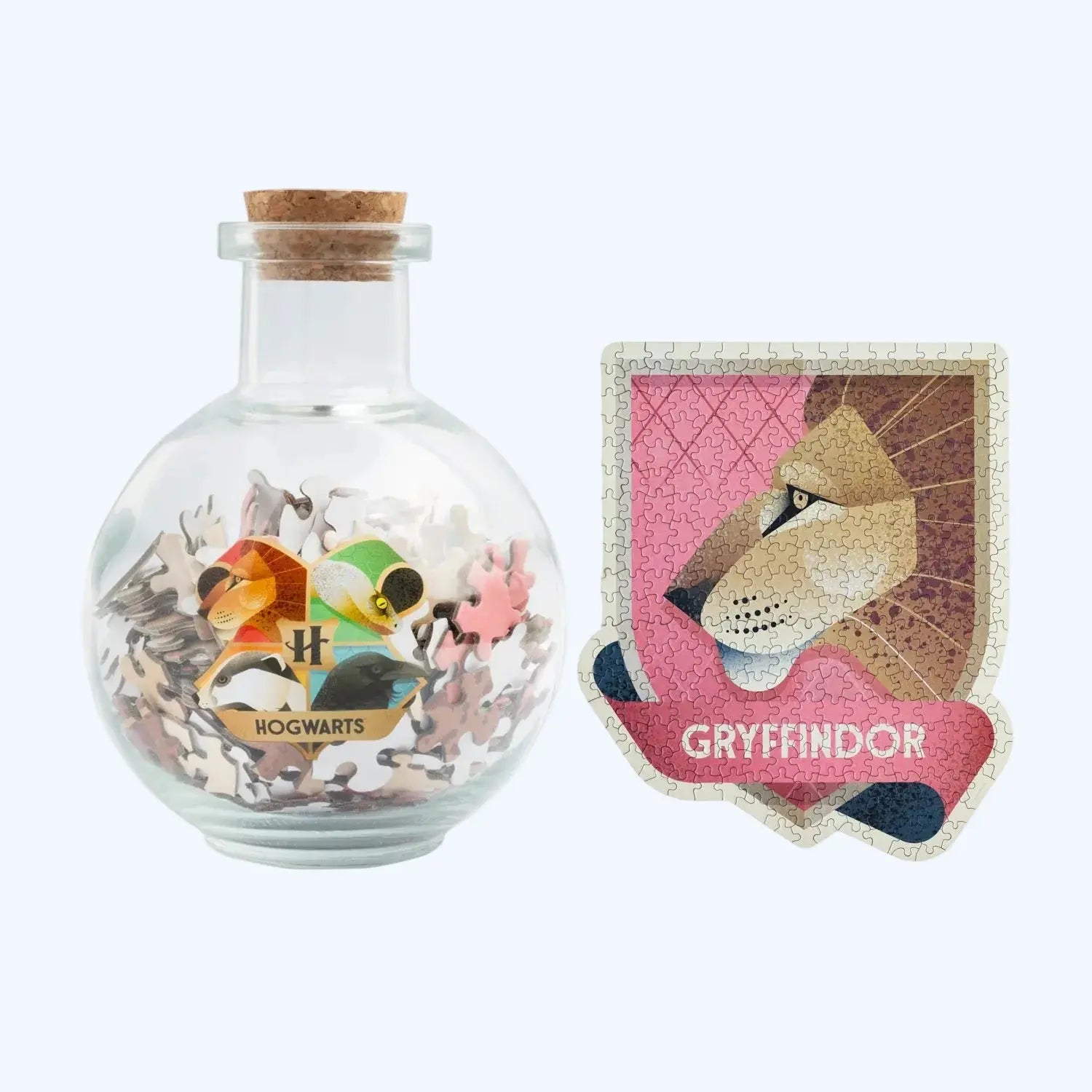 Puzzle Gryffondor 331 pièces, Bouclier de maison avec présentoir Harry Potter