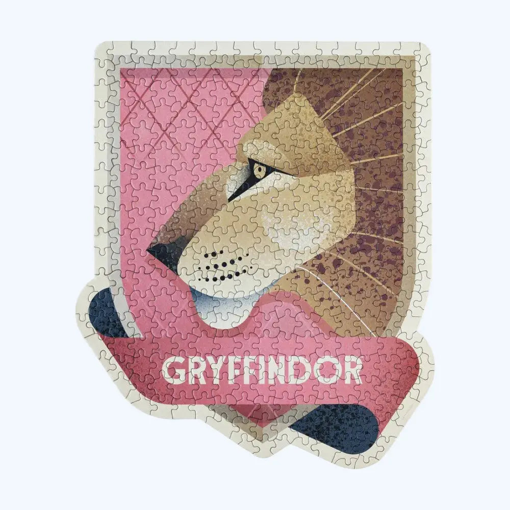 Puzzle Gryffondor 331 pièces, Bouclier de maison avec présentoir Harry Potter