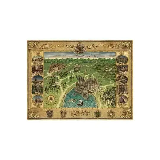 Puzzle Minalima Carte de Poudlard 1500 pièces Harry Potter