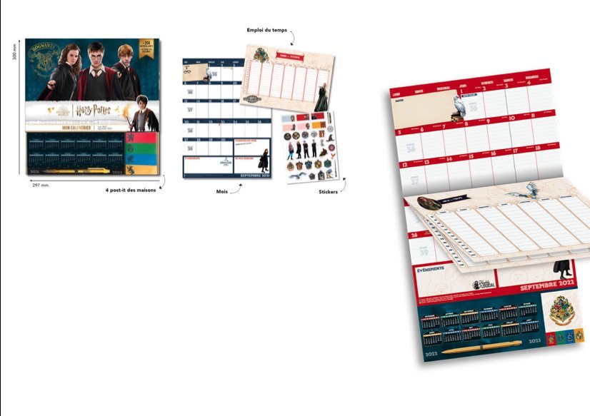 Harry Potter - Calendrier organisateur primaire et collège