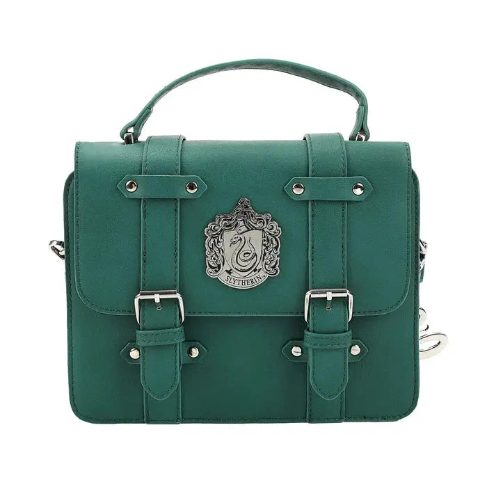 Sac À Main Cartable Serpentard Avec Charms Harry Potter