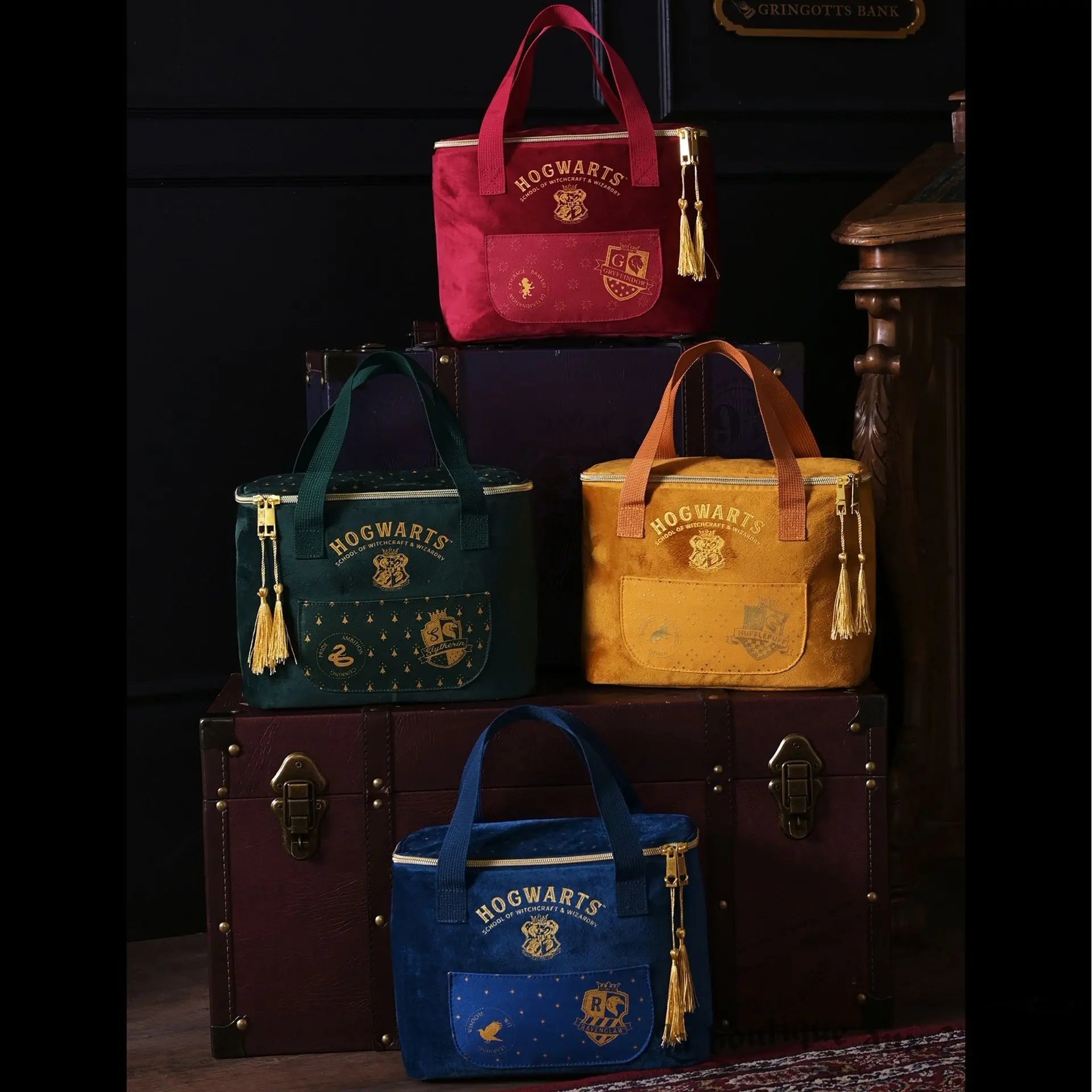 Sac Lunch Velours Gryffondor, Harry Potter