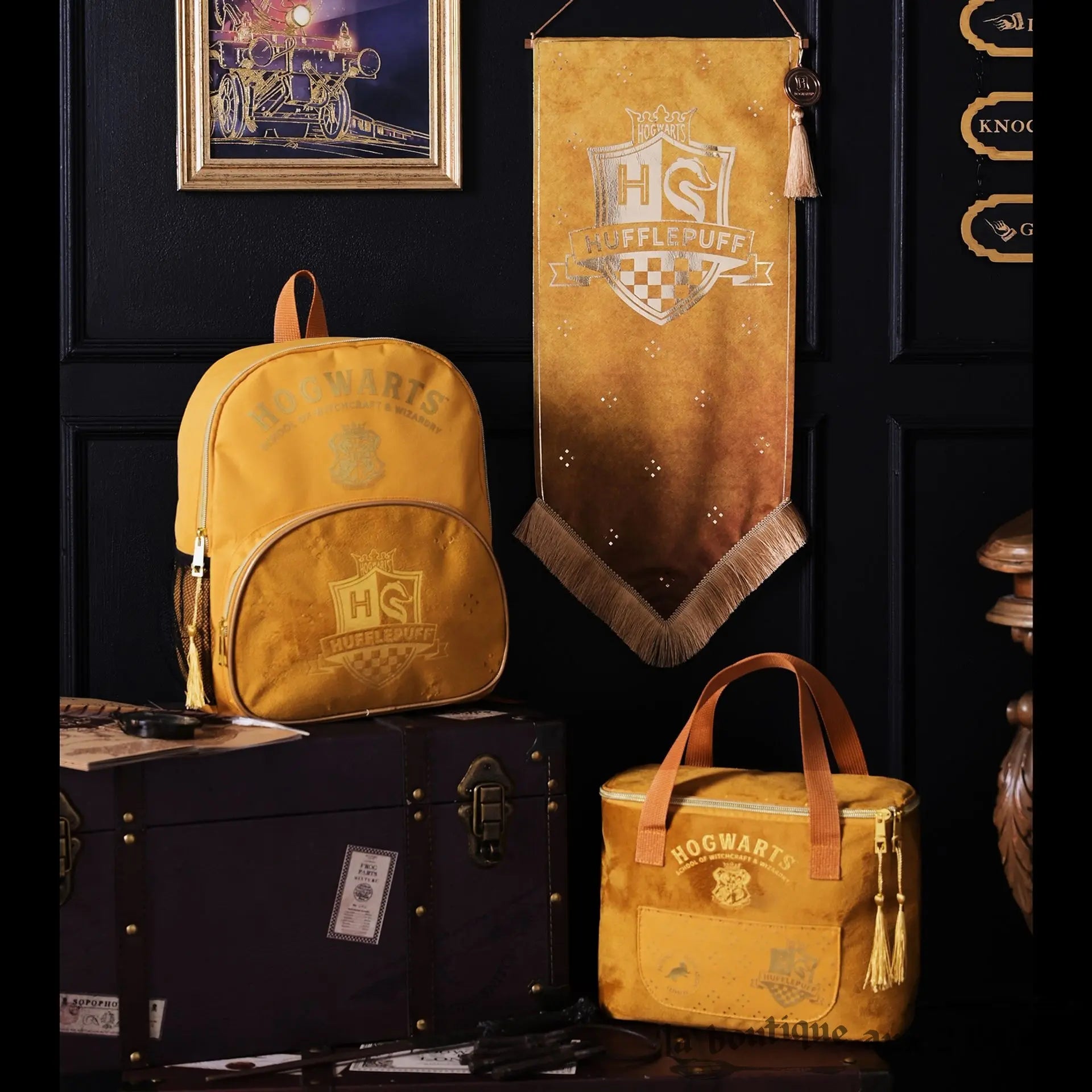 Sac Lunch Velours Poufsouffle, Harry Potter