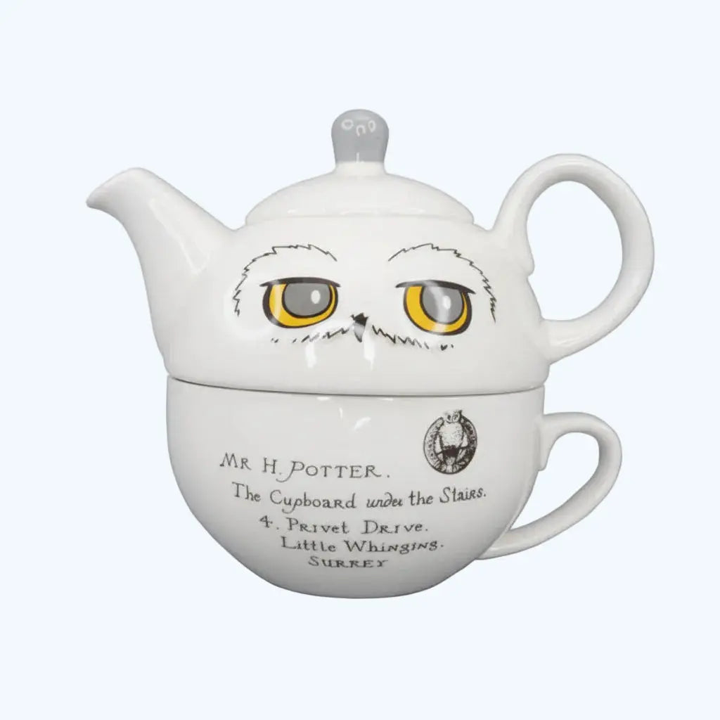 Service à Thé Harry Potter Hedwige, Théière et Tasse en Céramique