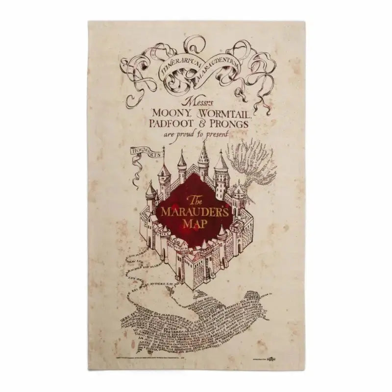 Serviette à thé Minalima Carte du Maraudeur