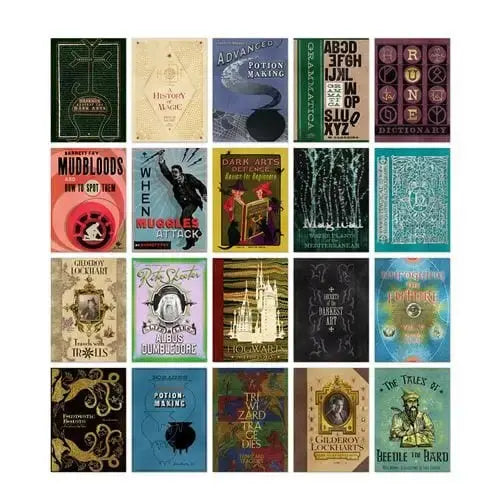 Set 20 Cartes Postales Book Covers Harry Potter