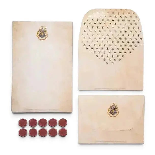 Set d'Écriture Harry Potter - 20 Feuilles A5, 10 Enveloppes et Cachets de Cire