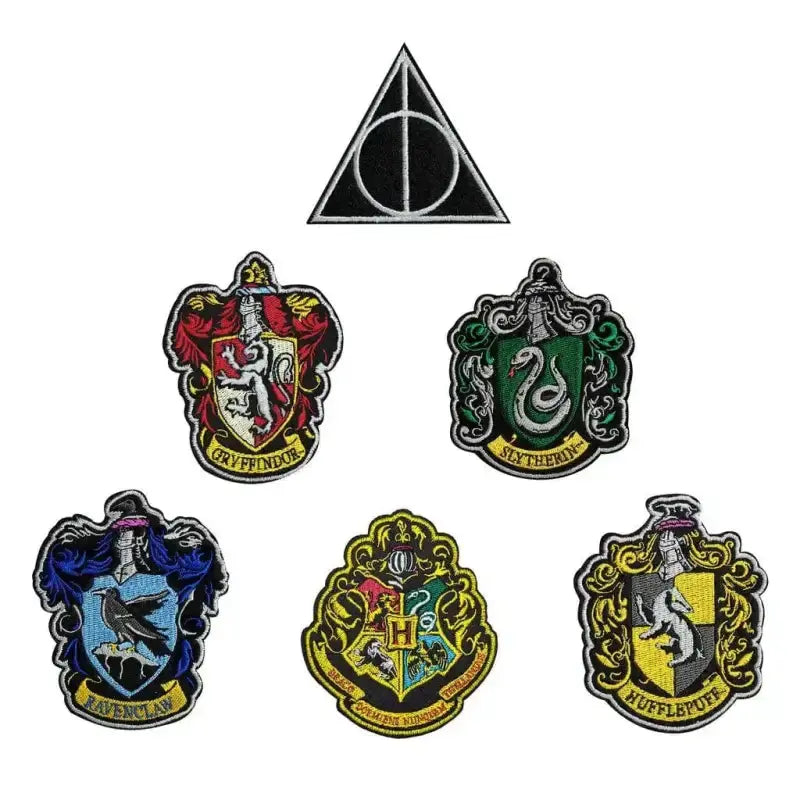 Set de 6 Écussons Thermocollants Harry Potter