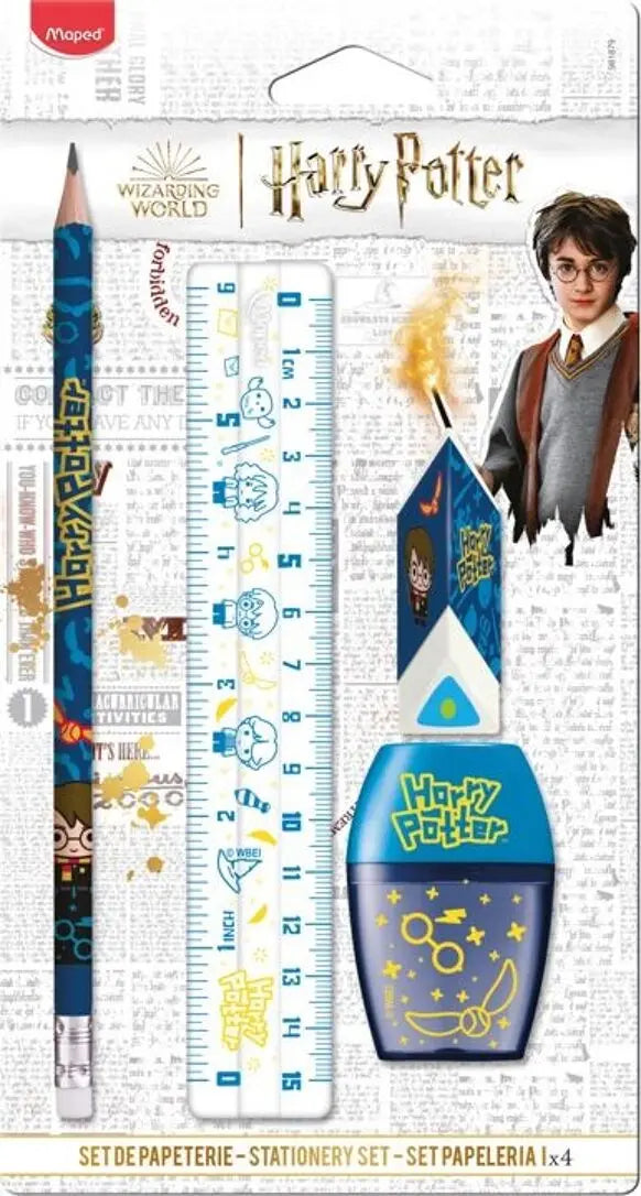 Set fournitures 4 pièces Harry Potter