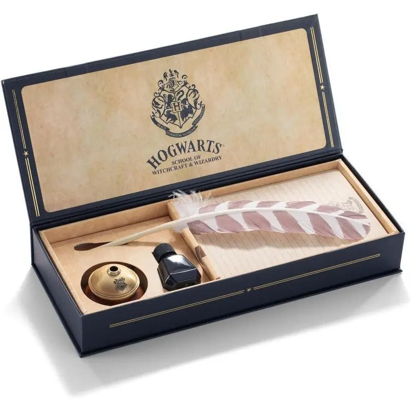 Set plume d'écriture Poudlard avec papier à en-tête Harry Potter