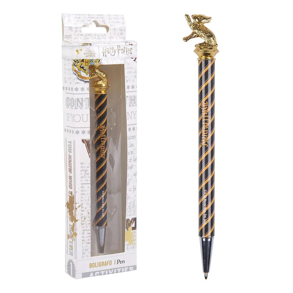 Stylo Bille Poufsouffle Harry Potter, Jaune et Noir