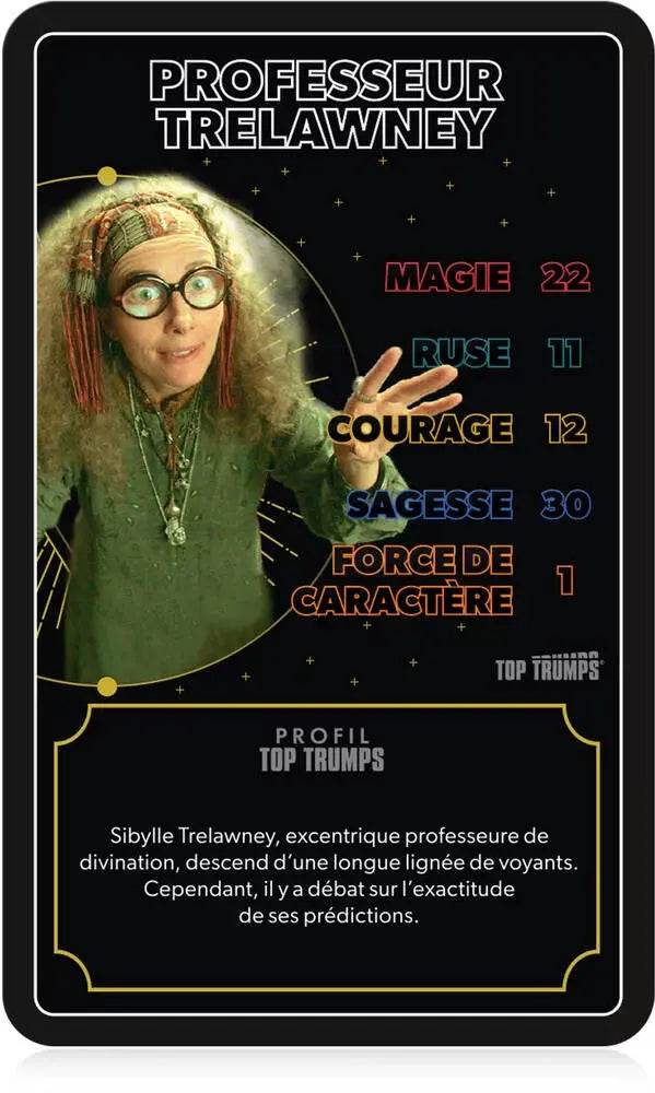 TOP Trumps Les Héros de Poudlard Harry Potter