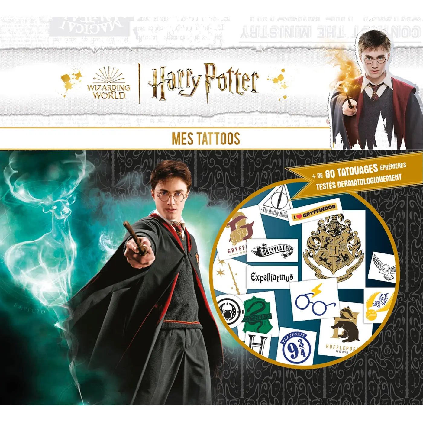 Tattoos Éphémères Harry Potter, 80 Tatouages