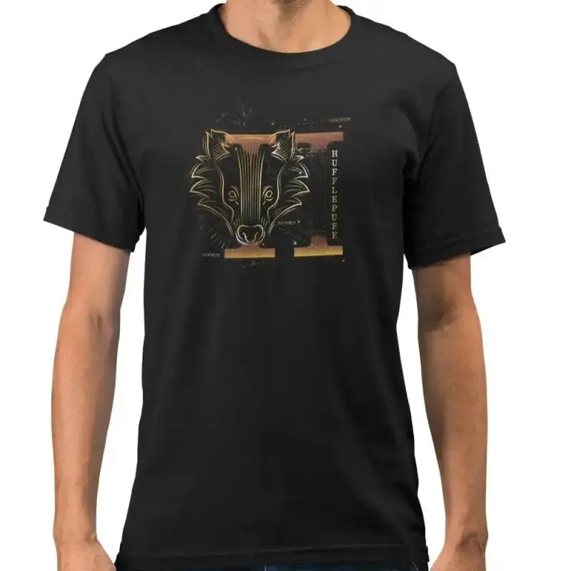 Tee-shirt Poufsouffle Noir Harry Potter