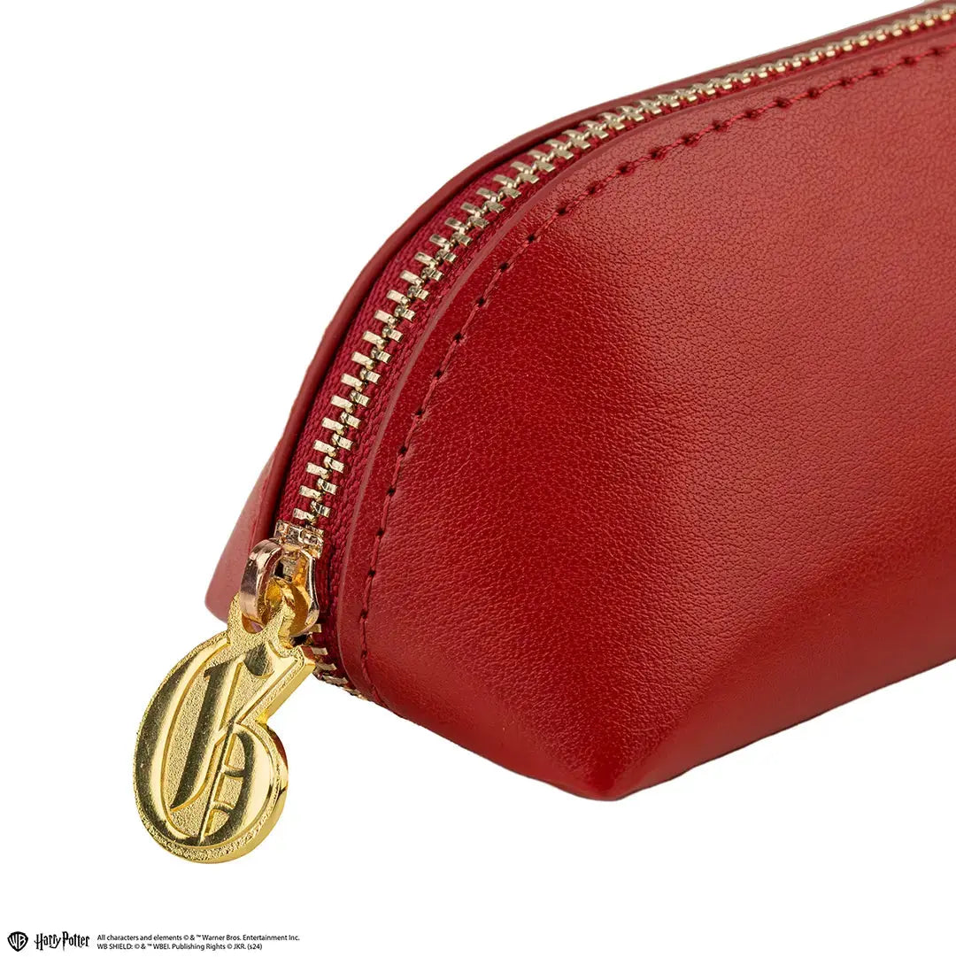 Trousse Gryffondor Harry Potter en similicuir rouge élégant