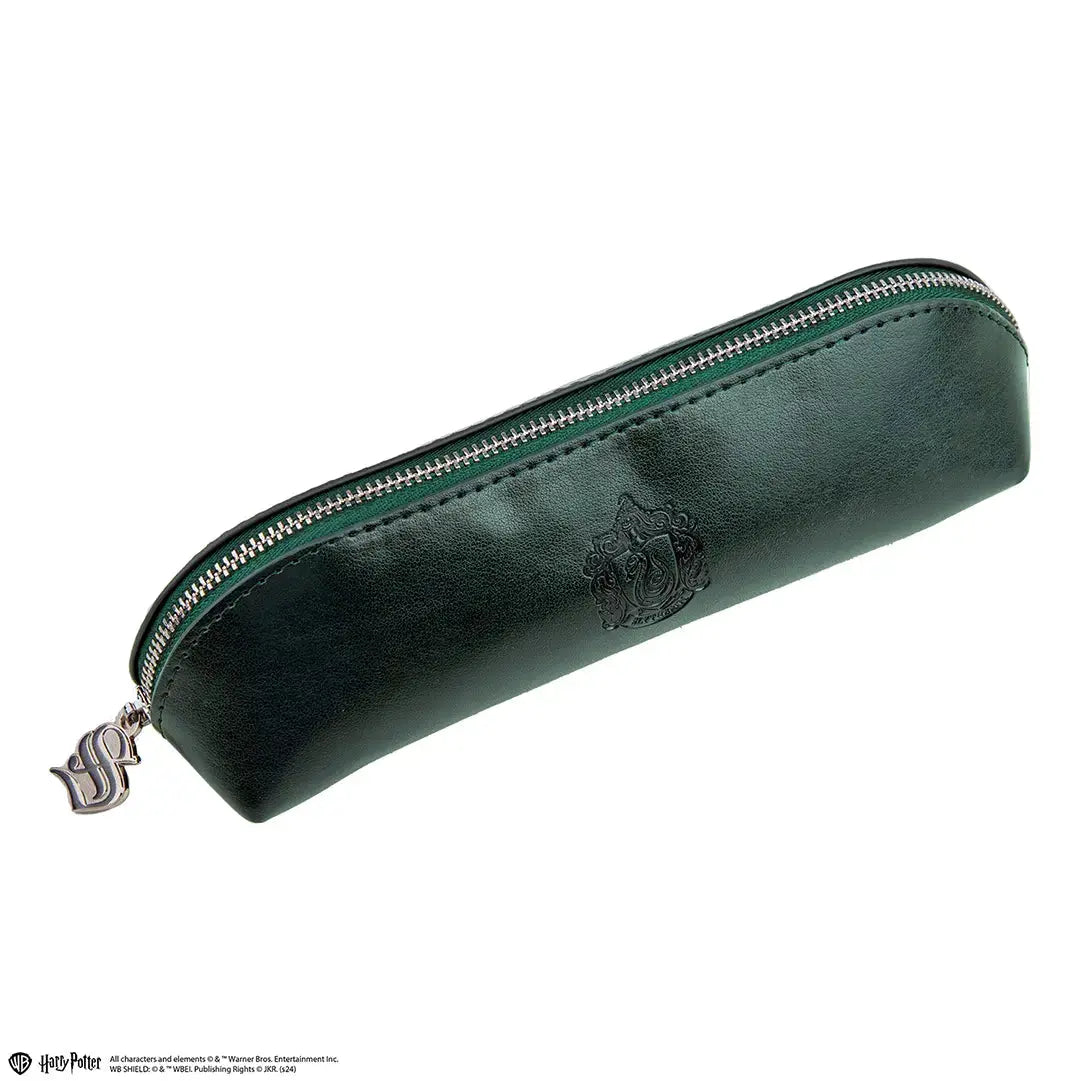 Trousse Serpentard Harry Potter en similicuir vert élégant