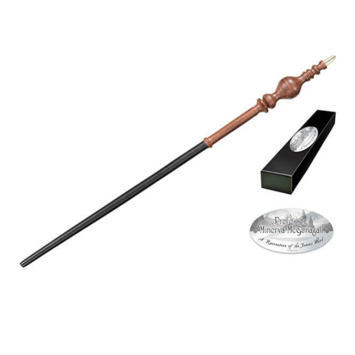 Baguette collector Harry Potter de Minerva McGonagall en sapin et ventricule de Dragon