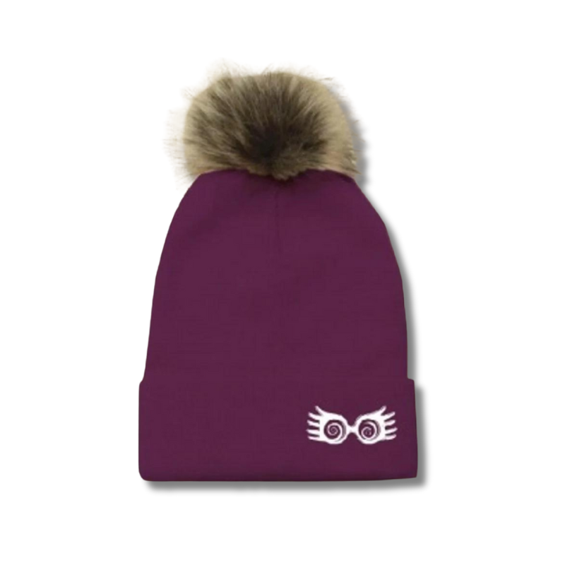 Bonnet Harry Potter Luna Lovegood à lunettes brodées