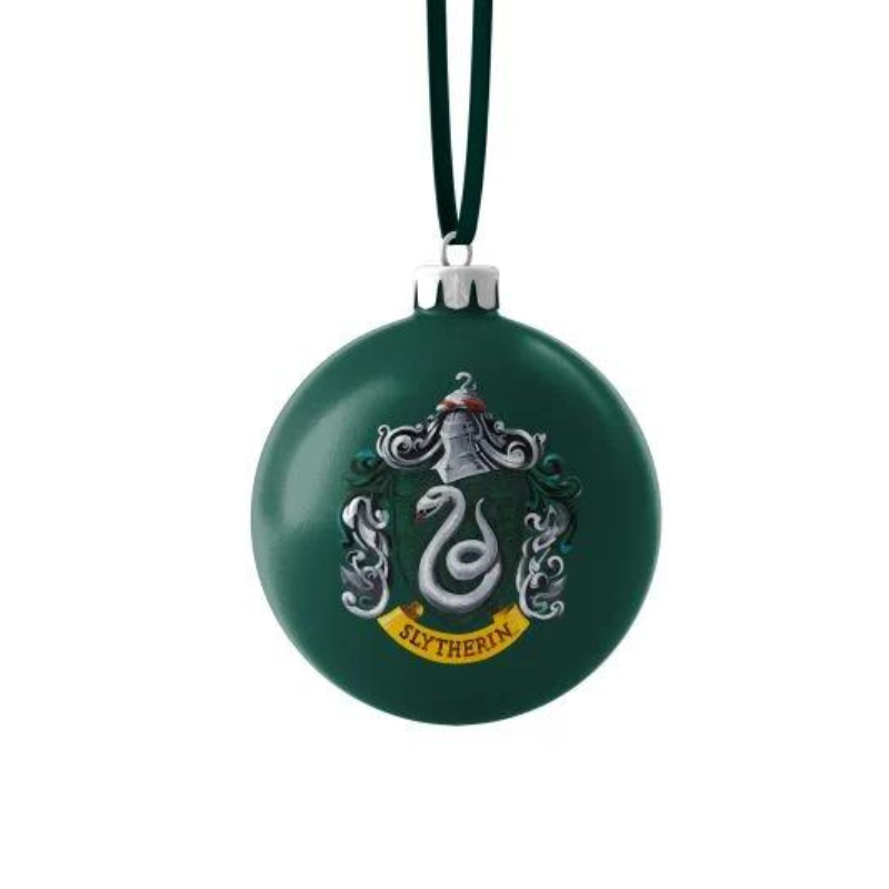 Boule de Noël Harry Potter aux couleurs de Serpentard