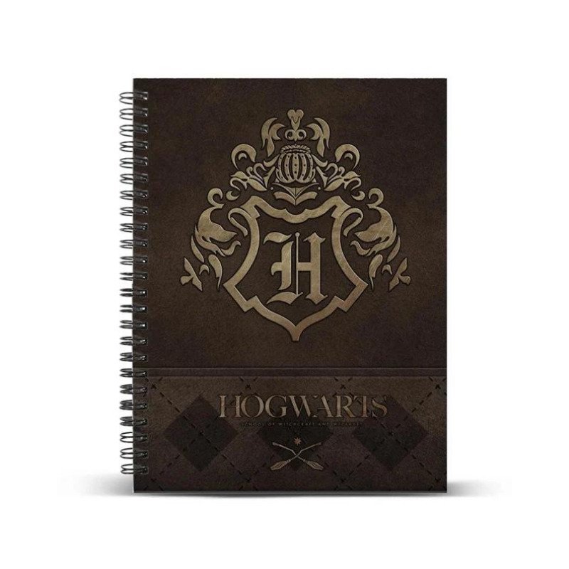 Cahier de texte Harry Potter A4 à spirale Poudlard