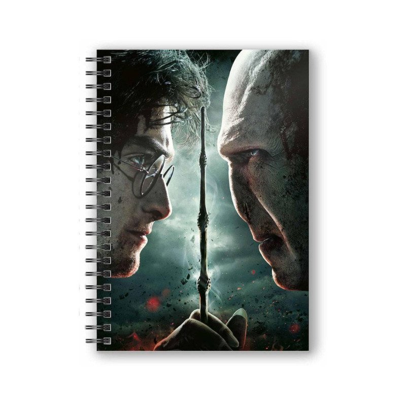Carnet A5 effet 3D Harry Potter face à Lord Voldemort