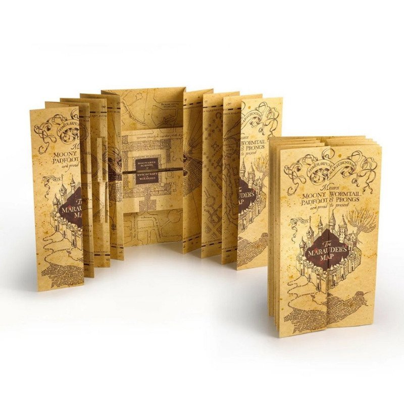 Carte du Maraudeur Harry Potter, réplique The Noble Collection