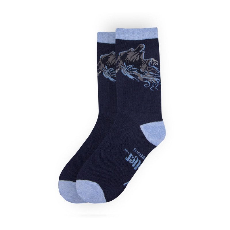 Lot de 3 paires de chaussettes Harry Potter avec Voldemort, Détraqueur et Reliques de la Mort