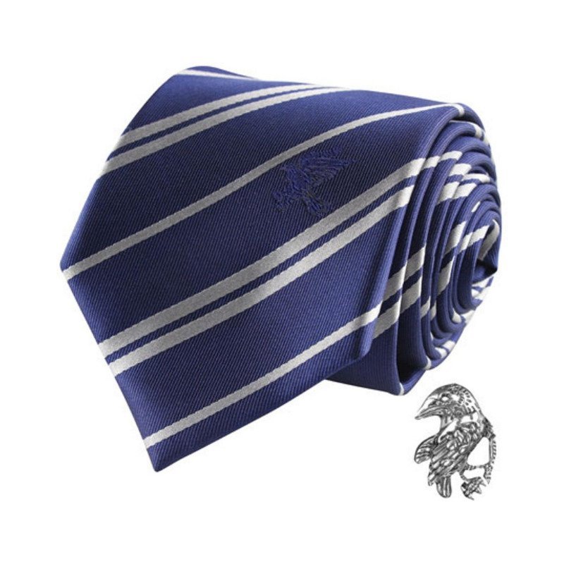 Cravate Harry Potter Serdaigle Deluxe avec pin's en microfibre