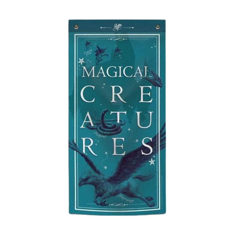 Bannière murale Harry Potter Créatures Magiques avec hippogriffe