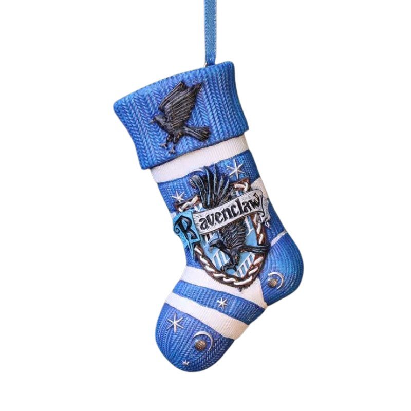 Décoration de sapin Harry Potter Serdaigle chaussette de Noël 9,5 cm