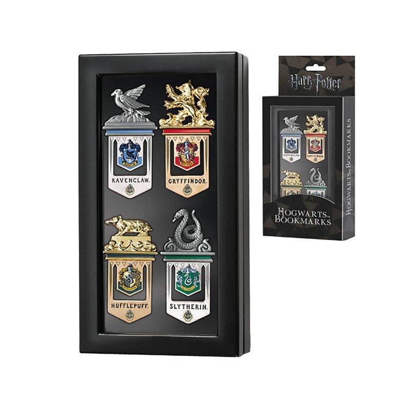 Marque-pages Harry Potter Poudlard, lot de 4 maisons