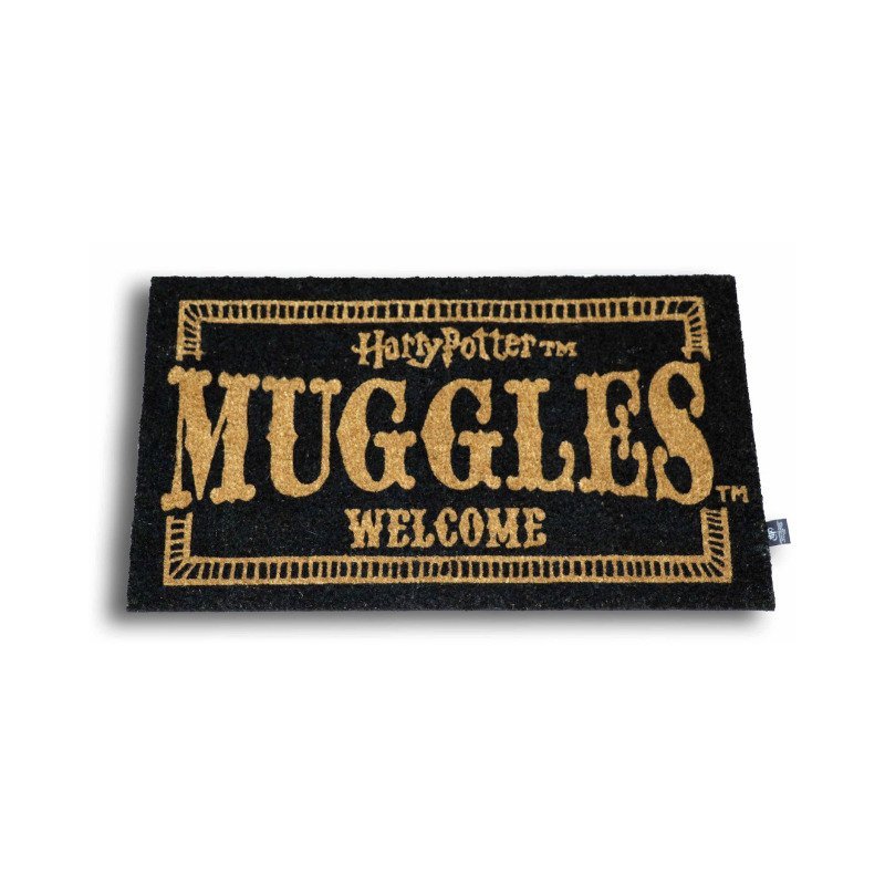 Paillasson Harry Potter Muggles Welcome en fibre de coco 60 x 40 cm