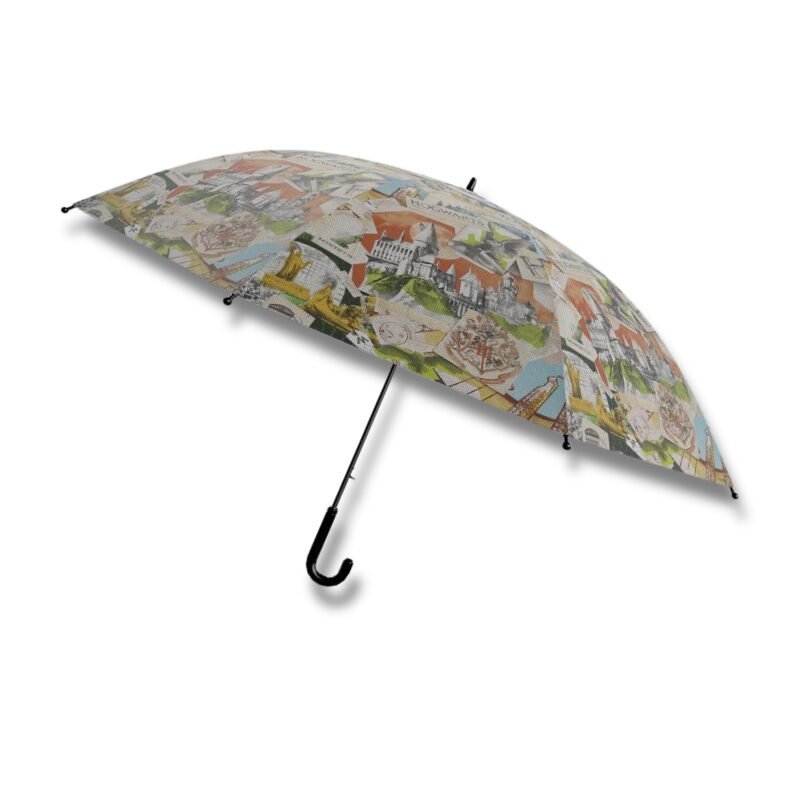 Parapluie Harry Potter automatique avec Château de Poudlard, 54 cm
