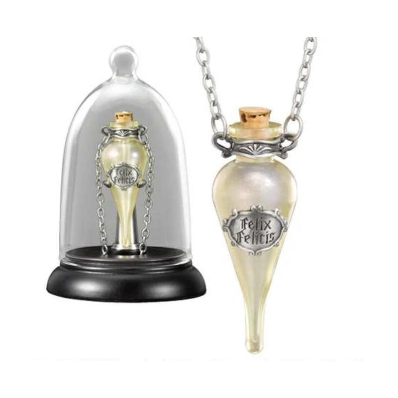 Collier Harry Potter Felix Felicis avec pendentif et support