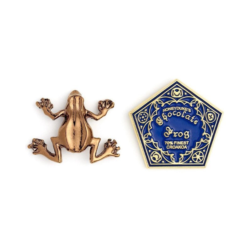 Lot de 2 pin's Harry Potter Chocogrenouille en métal et email
