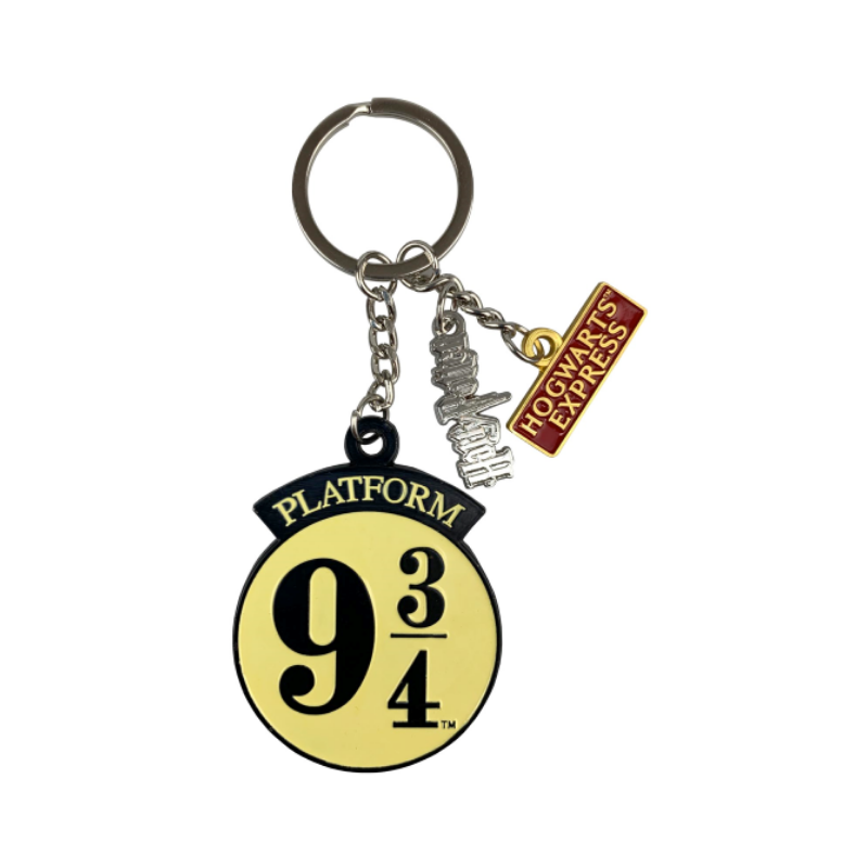 Porte-clé Harry Potter en métal - Plateforme 9 3/4