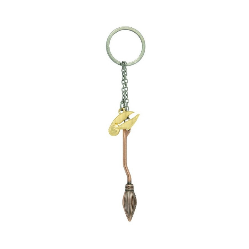 Porte-clé Harry Potter Nimbus 2000 avec Vif d'Or