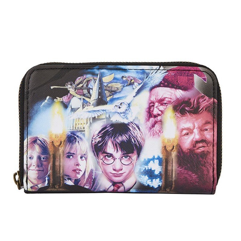 Portefeuille zippé Loungefly Harry Potter "Sorcerer Stone"