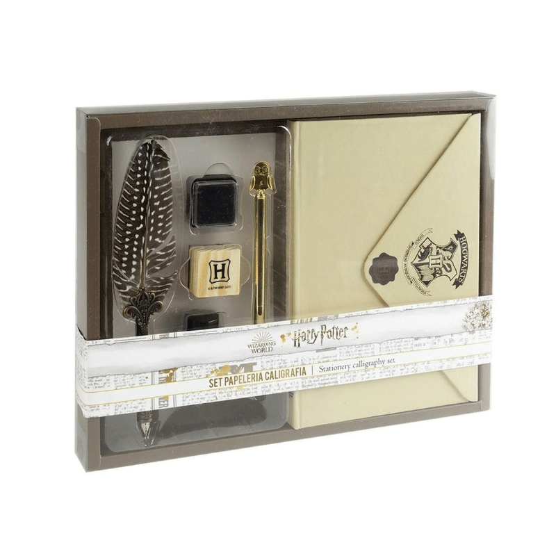 Set de papeterie Harry Potter avec carnet A5 et stylo plume