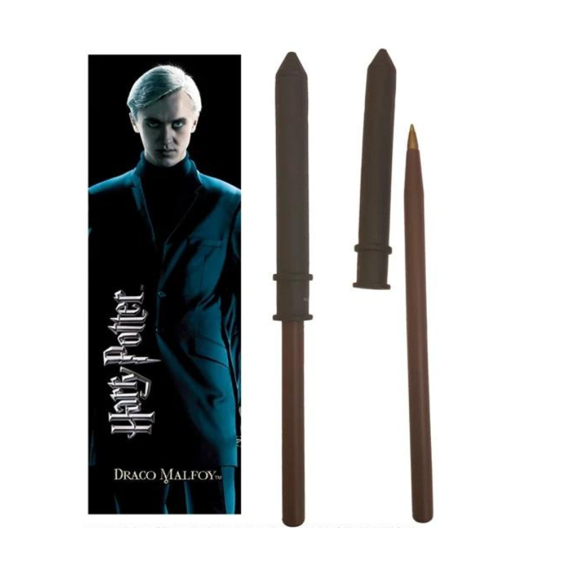 Stylo baguette Drago Malefoy avec marque-page