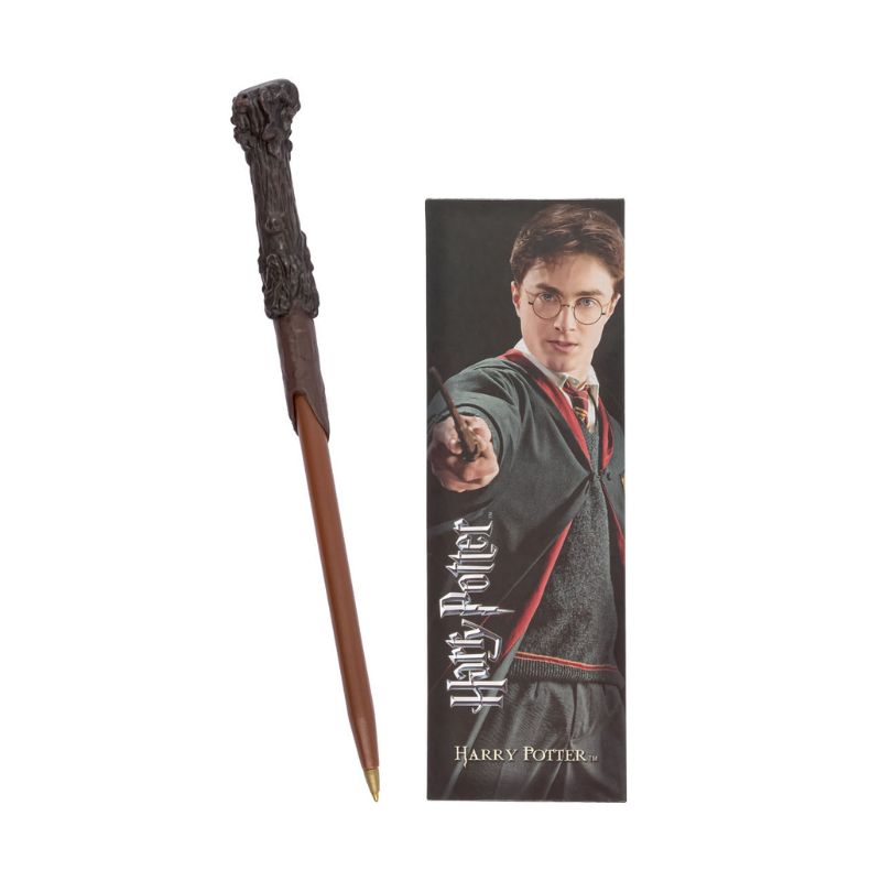 Stylo baguette Harry Potter avec marque-page