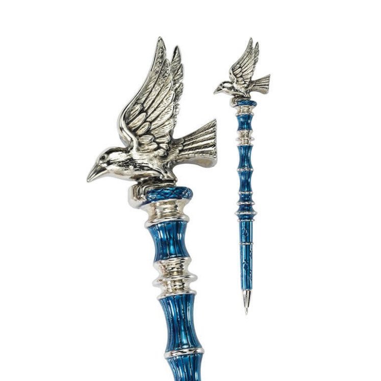 Stylo Harry Potter Serdaigle 16 cm avec aigle en métal