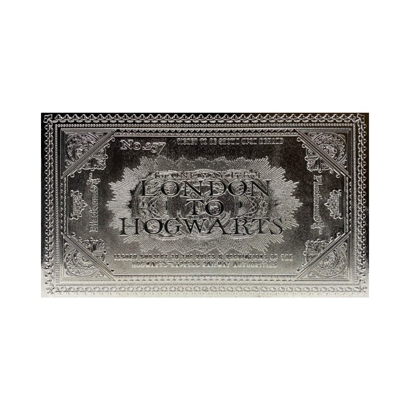 Ticket Poudlard Express (Argent) Harry Potter